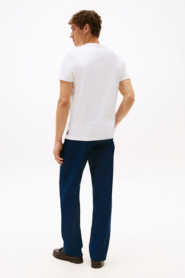 Tommy Hilfiger Erkek T-shirt Beyaz