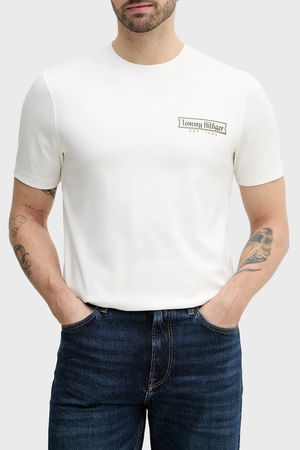 Tommy Hilfiger Erkek T-shirt EKRU