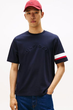 Tommy Hilfiger Erkek T-shirt LACIVERT