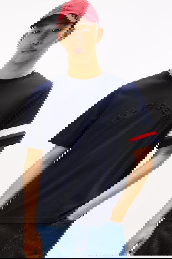 Tommy Hilfiger Erkek T-shirt LACIVERT