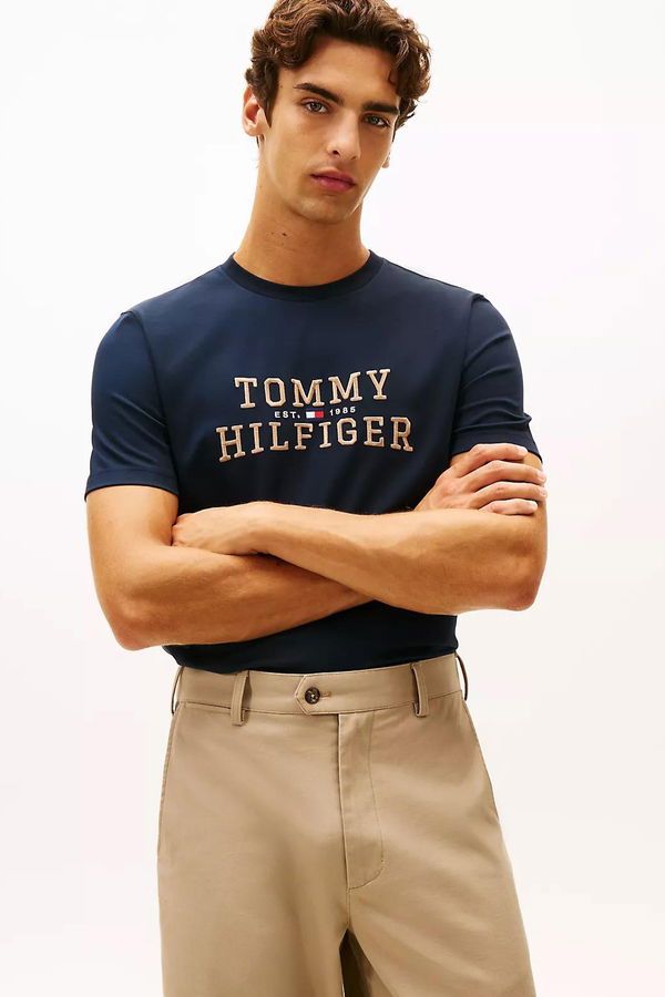 Tommy Hilfiger Erkek T-shirt LACIVERT