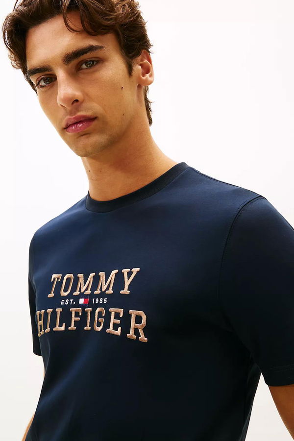 Tommy Hilfiger Erkek T-shirt LACIVERT