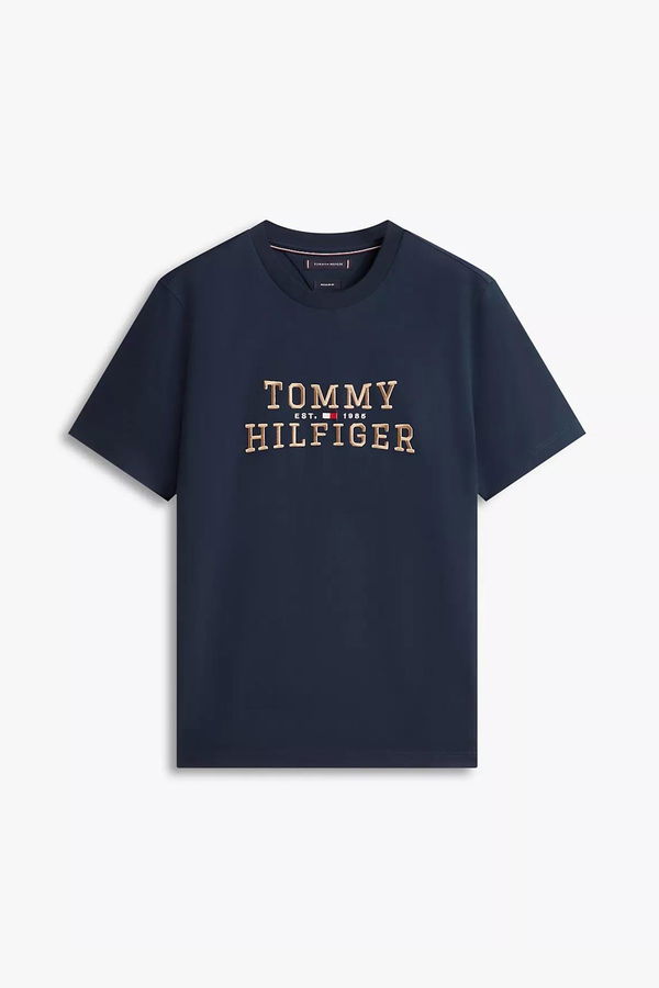 Tommy Hilfiger Erkek T-shirt LACIVERT