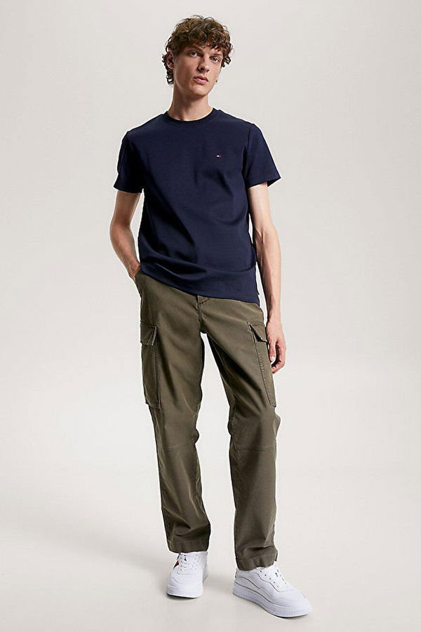 Tommy Hilfiger Erkek T-shirt LACIVERT