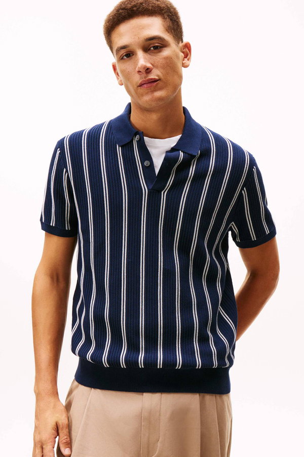 Tommy Hilfiger Erkek T-shirt LACIVERT