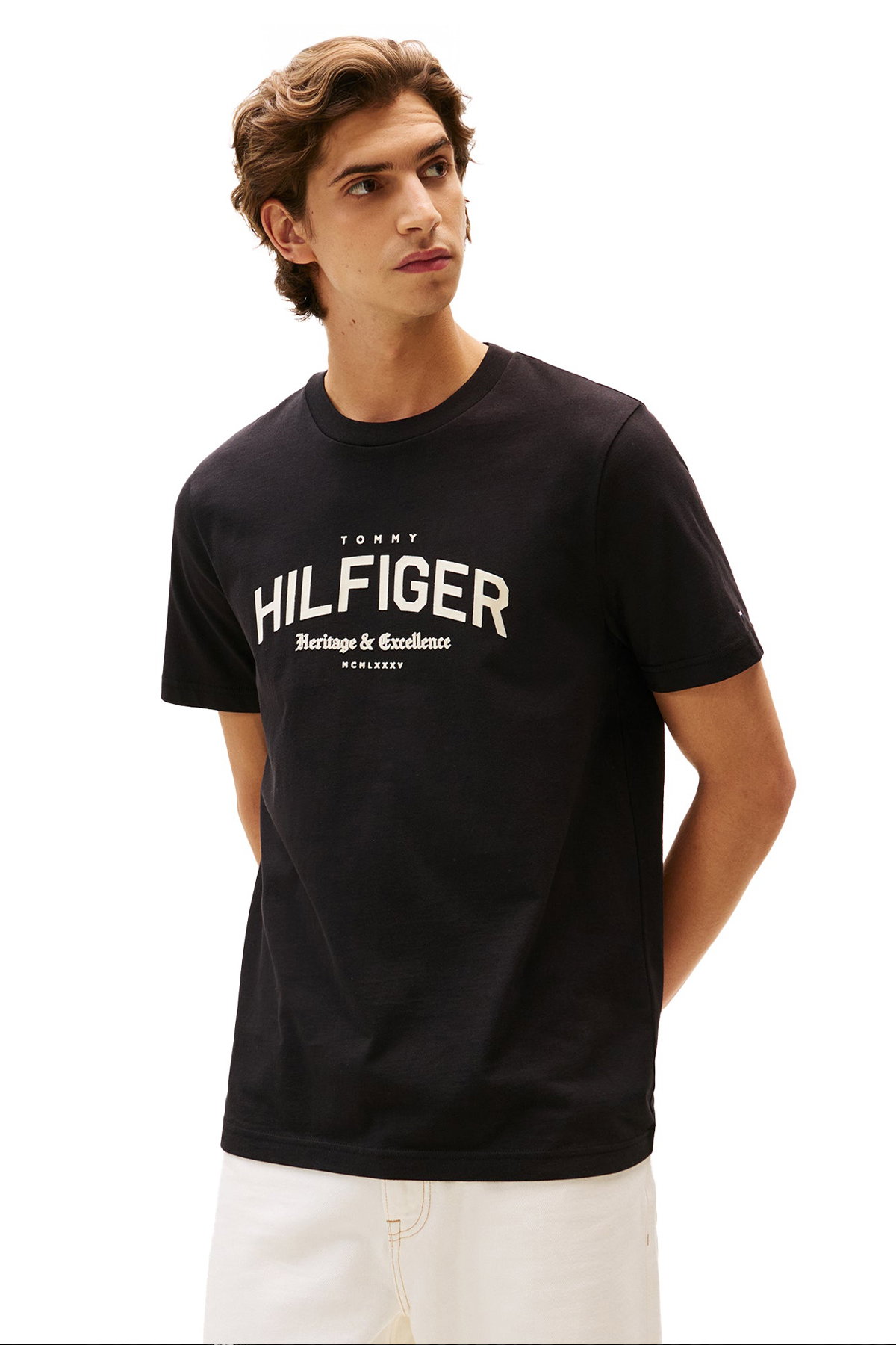 Tommy Hilfiger Erkek T-shirt SIYAH