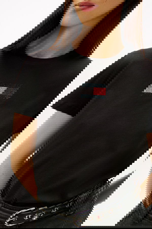 Tommy Hilfiger Erkek T-shirt SIYAH