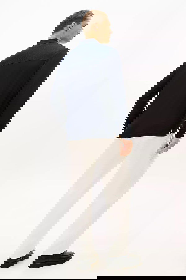 Tommy Hilfiger Erkek Uzun Kol T-shirt LACIVERT