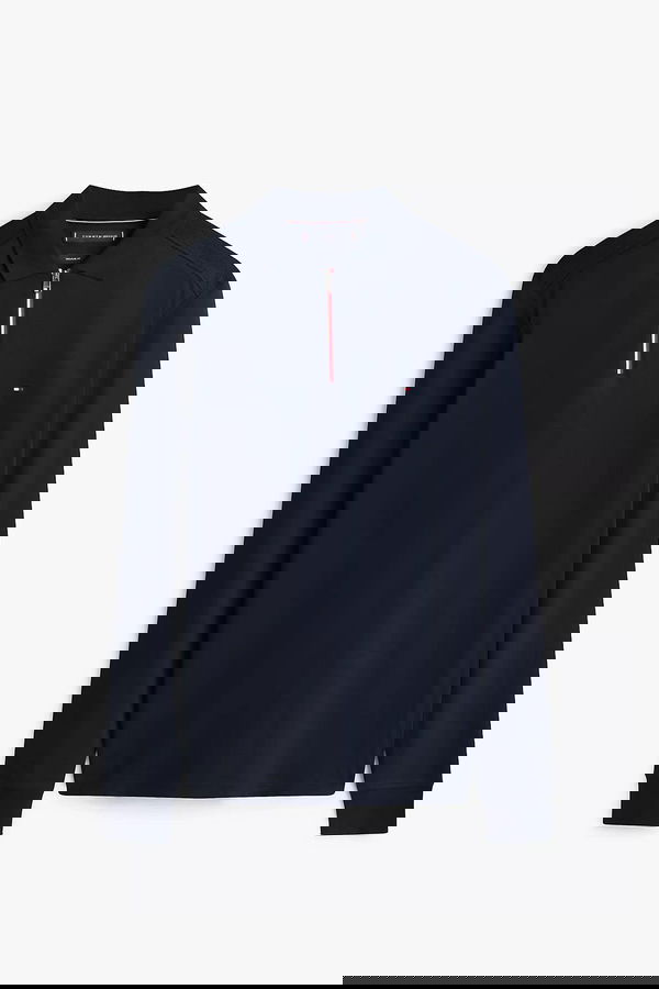 Tommy Hilfiger Erkek Uzun Kol T-shirt LACIVERT