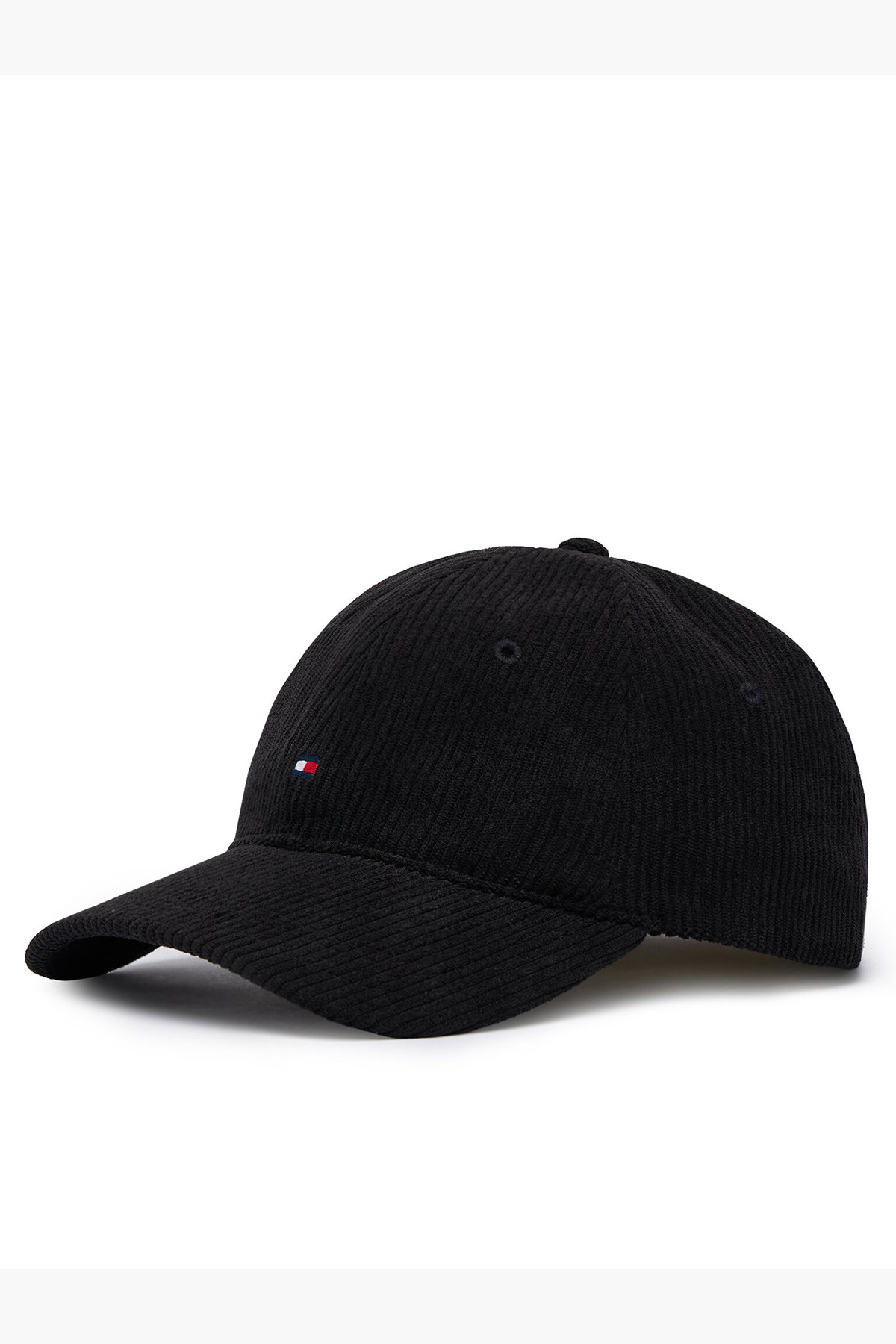 Tommy Hilfiger Flag Cord 6 Panel Erkek Şapka SIYAH