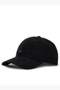 Tommy Hilfiger Flag Cord 6 Panel Erkek Şapka SIYAH