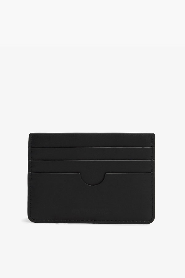 Tommy Hilfiger Heritage Leather Erkek Kartlık SIYAH