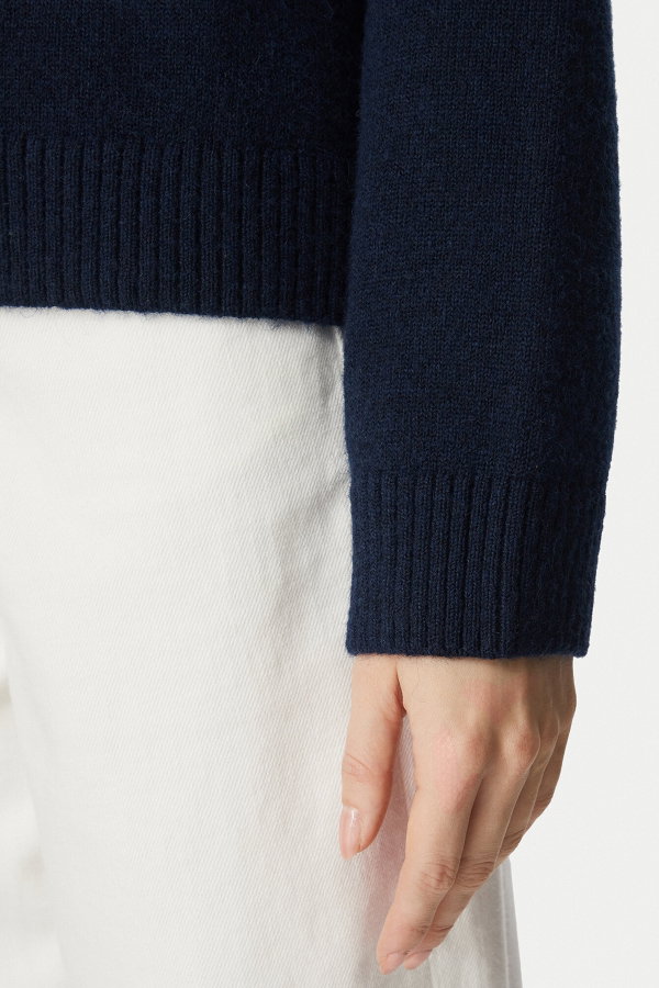Tommy Hilfiger Kadın Bisiklet Yaka Kazak LACIVERT