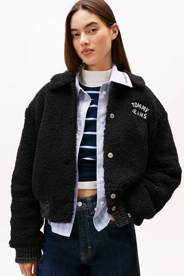 Tommy Hilfiger Kadın Bomber Ceket SIYAH Tommy Hilfiger Kadın Bomber Ceket SIYAH