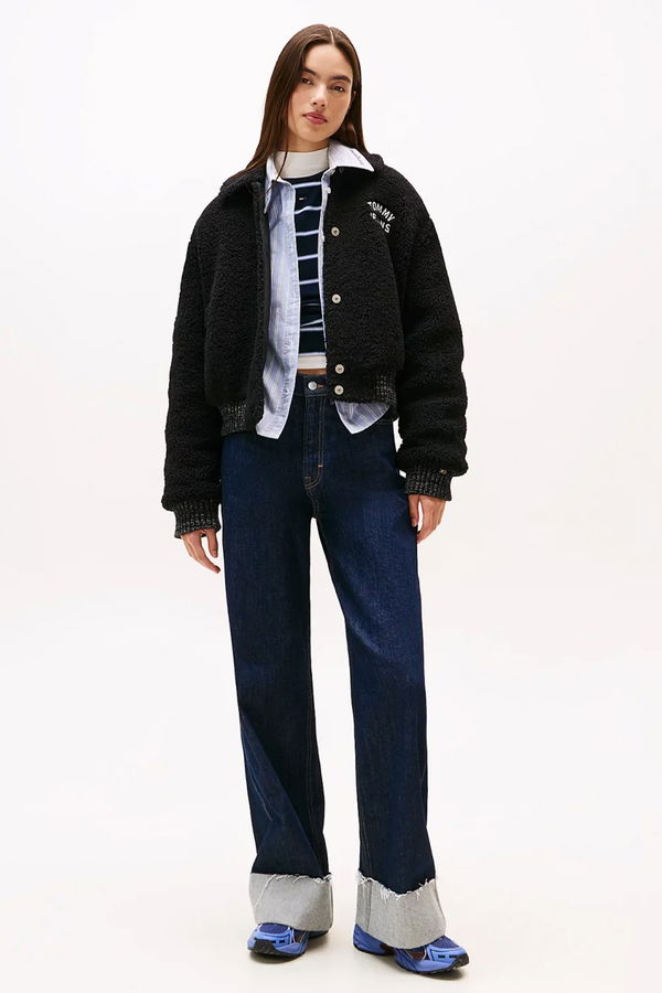 Tommy Hilfiger Kadın Bomber Ceket SIYAH Tommy Hilfiger Kadın Bomber Ceket SIYAH