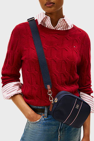 Tommy Hilfiger Kadın Çapraz Çanta LACIVERT