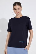 Tommy Hilfiger Kadın T-shirt LACİVERT