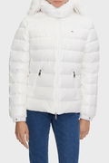 Tommy Hilfiger Şişme Kadın Mont Beyaz