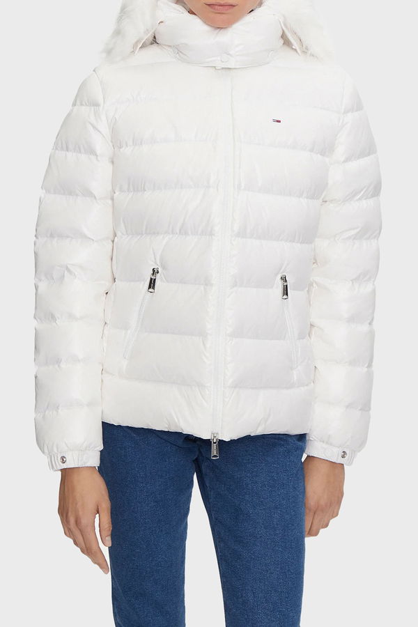 Tommy Hilfiger Şişme Kadın Mont Beyaz Tommy Hilfiger Şişme Kadın Mont Beyaz