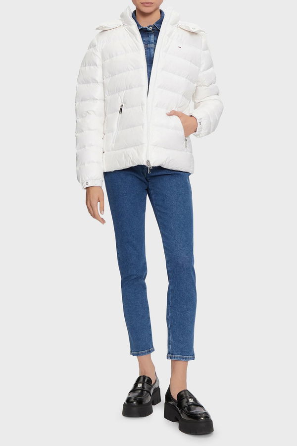 Tommy Hilfiger Şişme Kadın Mont Beyaz Tommy Hilfiger Şişme Kadın Mont Beyaz