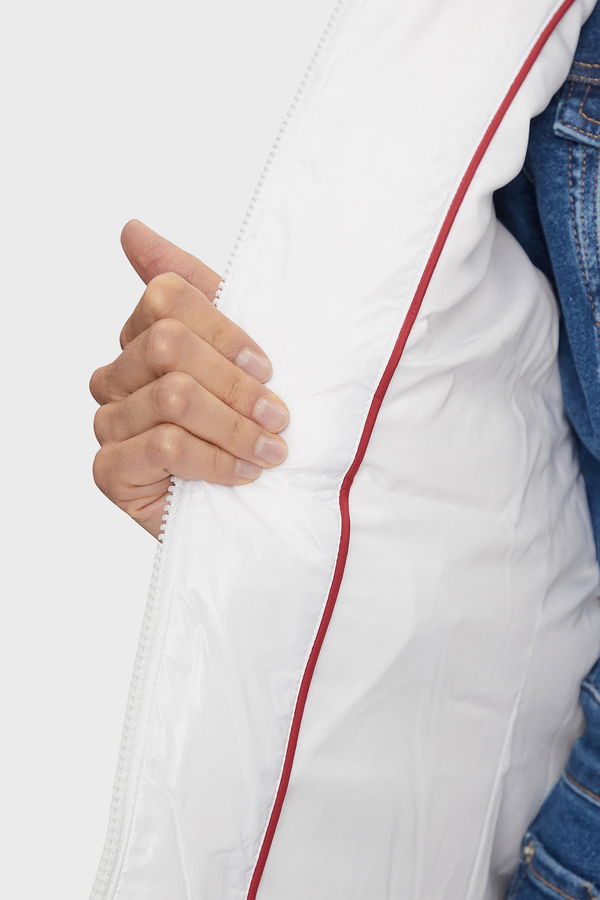 Tommy Hilfiger Şişme Kadın Mont Beyaz Tommy Hilfiger Şişme Kadın Mont Beyaz