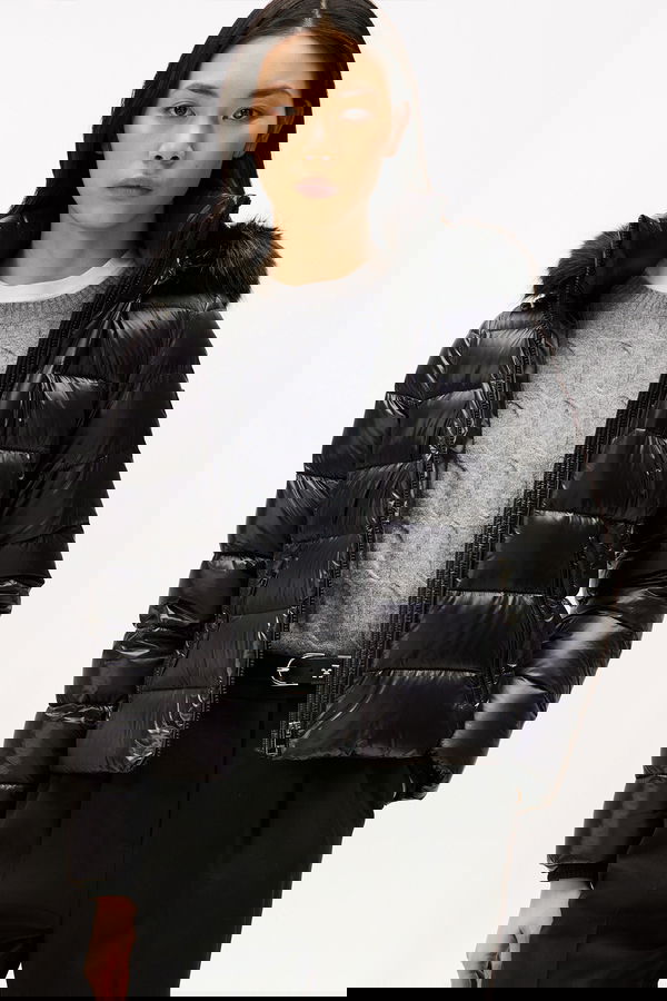 Tommy Hilfiger Kadın Şişme Mont SIYAH