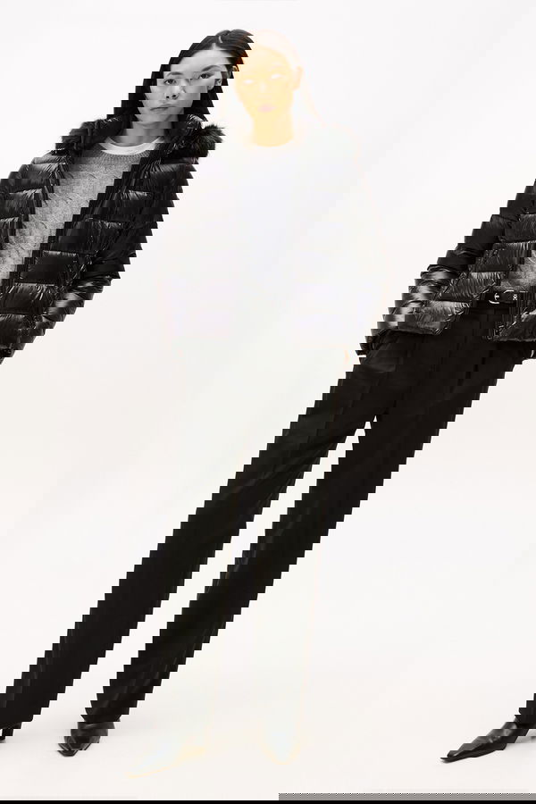 Tommy Hilfiger Kadın Şişme Mont SIYAH