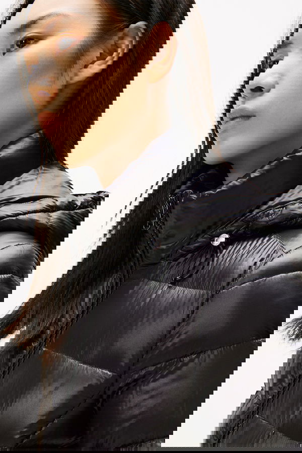 Tommy Hilfiger Kadın Şişme Mont SIYAH