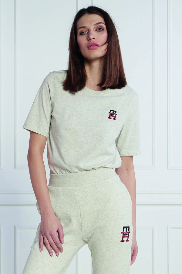 Tommy Hilfiger Kadın T-shirt GRİ Tommy Hilfiger Kadın T-shirt GRİ