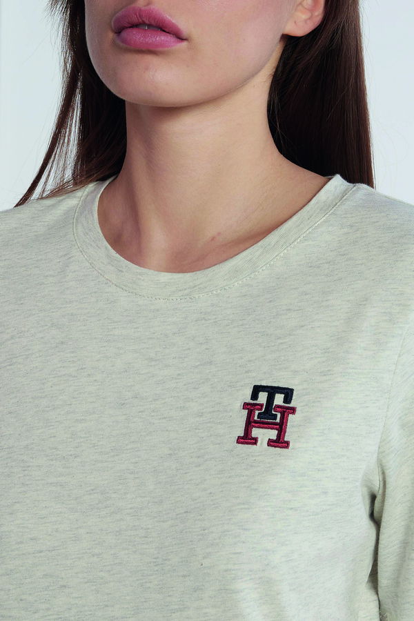 Tommy Hilfiger Kadın T-shirt GRİ Tommy Hilfiger Kadın T-shirt GRİ