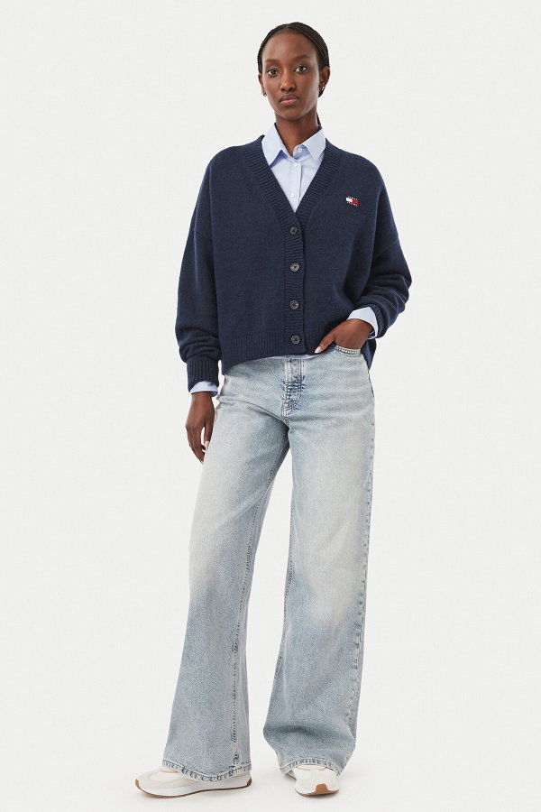 Tommy Hilfiger Kadın Triko Hırka LACIVERT