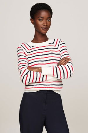 Tommy Hilfiger Kadın Triko Kazak EKRU Tommy Hilfiger Kadın Triko Kazak EKRU