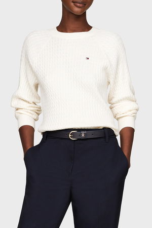 Tommy Hilfiger Kadın Triko Kazak EKRU Tommy Hilfiger Kadın Triko Kazak EKRU