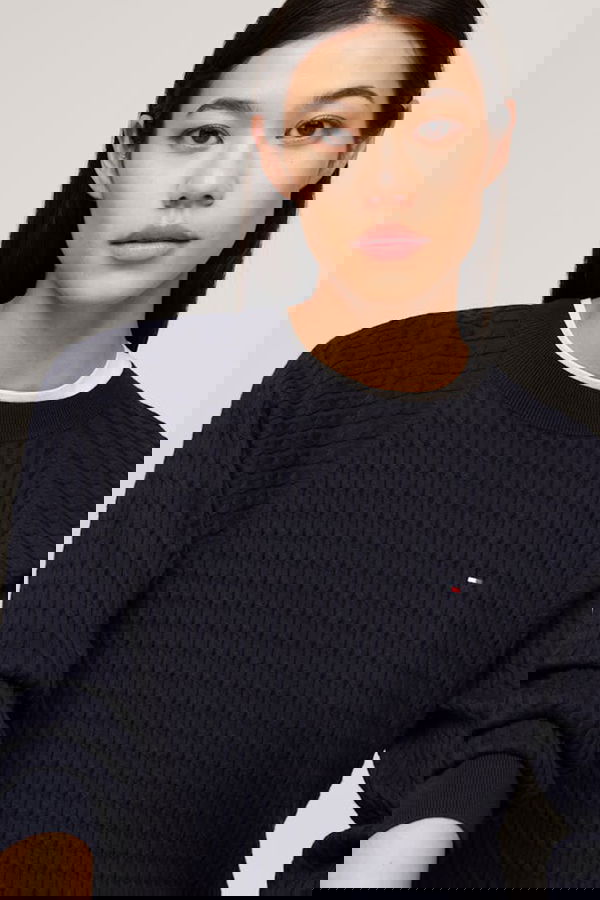 Tommy Hilfiger Kadın Triko Kazak LACIVERT Tommy Hilfiger Kadın Triko Kazak LACIVERT