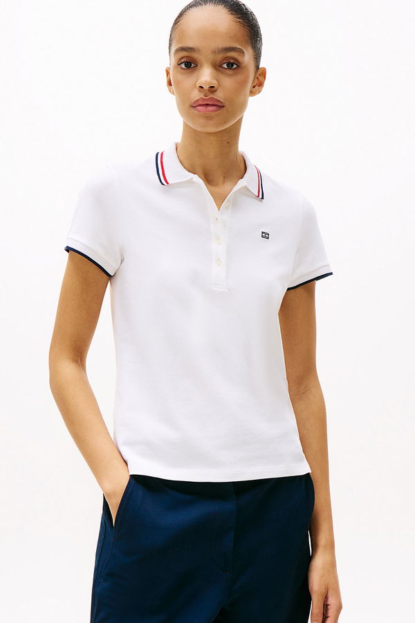 Tommy Hilfiger Kadın T-shirt Beyaz