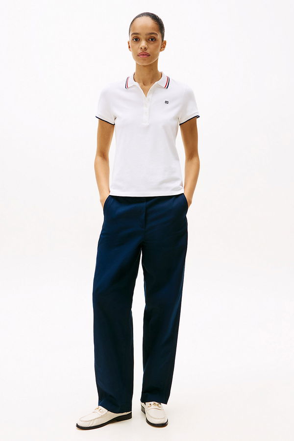 Tommy Hilfiger Kadın T-shirt Beyaz