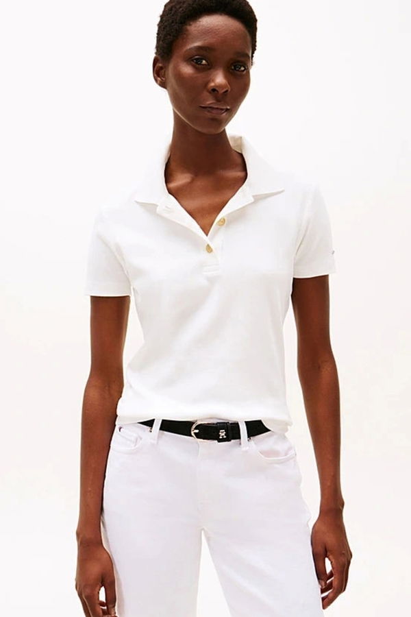 Tommy Hilfiger Kadın T-shirt EKRU