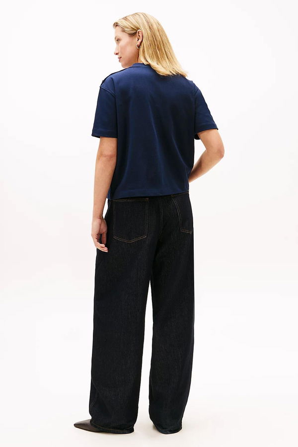 Tommy Hilfiger Kadın T-shirt LACIVERT