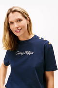 Tommy Hilfiger Kadın T-shirt LACIVERT