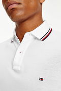 Tommy Hilfiger Polo Yaka Erkek T-shirt BEYAZ