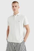 Tommy Hilfiger Polo Yaka Erkek T-shirt BEYAZ