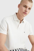 Tommy Hilfiger Polo Yaka Erkek T-shirt BEYAZ