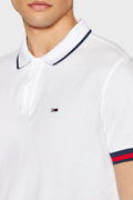 Tommy Hilfiger Polo Yaka Erkek T-shirt BEYAZ