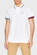 Tommy Hilfiger Polo Yaka Erkek T-shirt BEYAZ