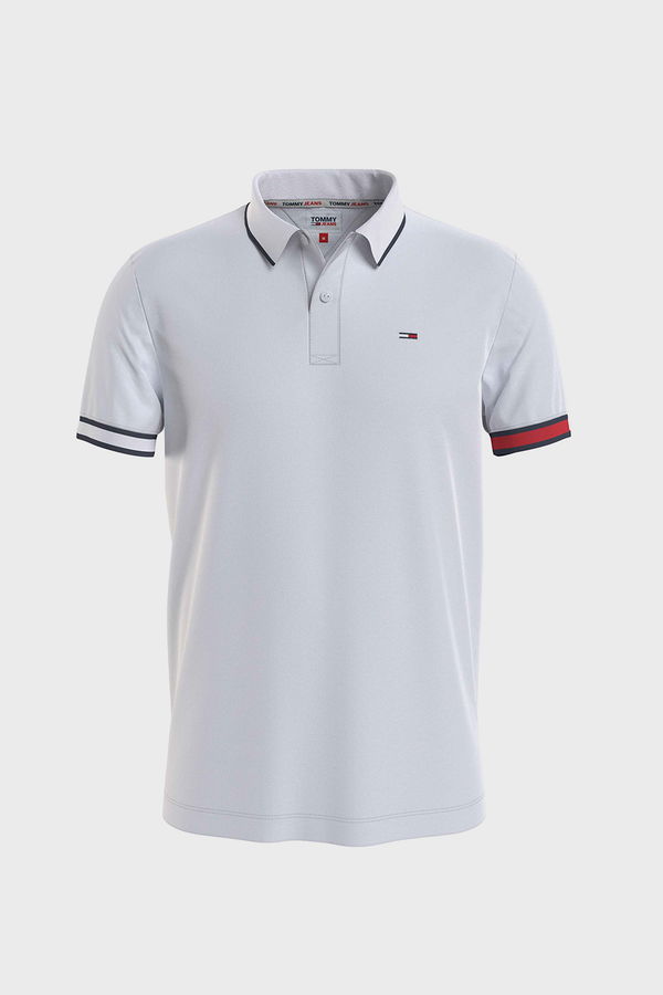 Tommy Hilfiger Polo Yaka Erkek T-shirt BEYAZ