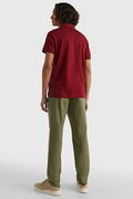 Tommy Hilfiger Polo Yaka Erkek T-shirt BORDO