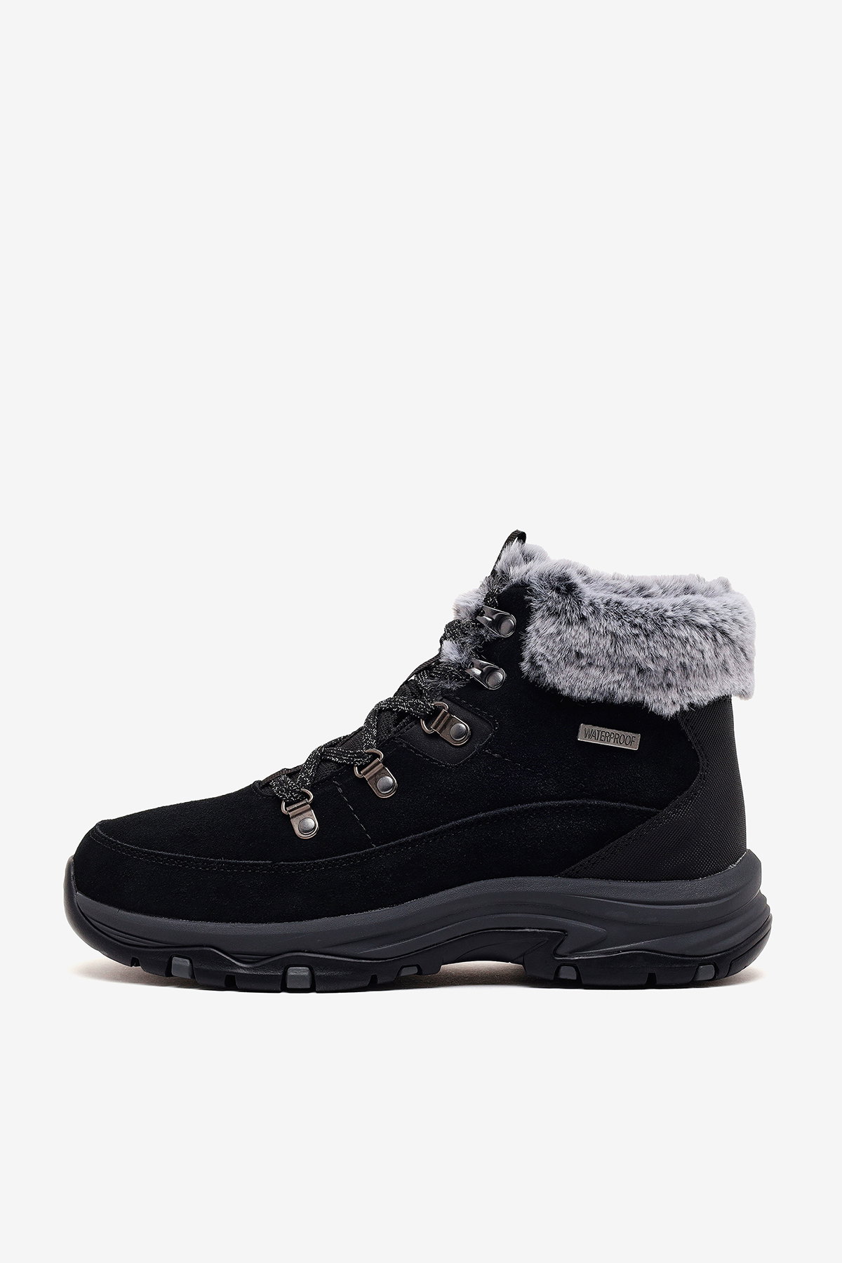 Skechers Trego - Snow Worries Kadın Bot SIYAH
