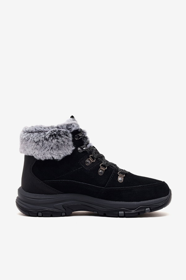 Skechers Trego - Snow Worries Kadın Bot SIYAH