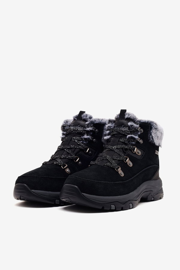 Skechers Trego - Snow Worries Kadın Bot SIYAH