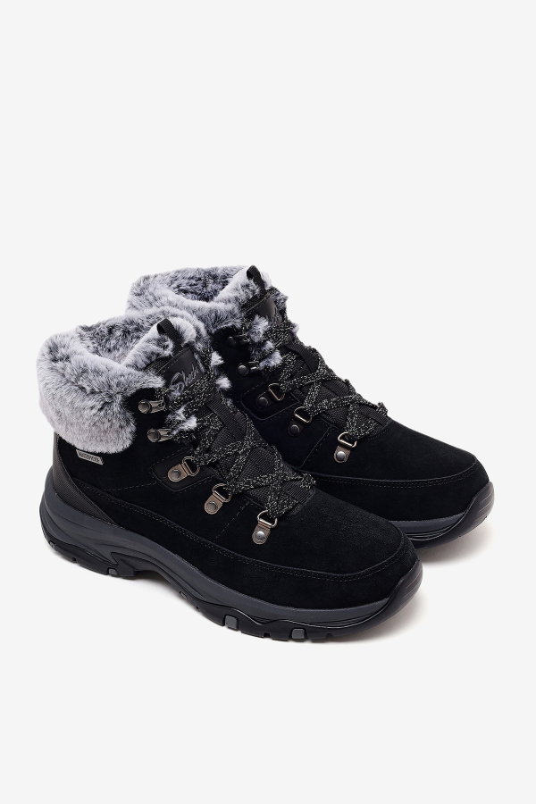 Skechers Trego - Snow Worries Kadın Bot SIYAH